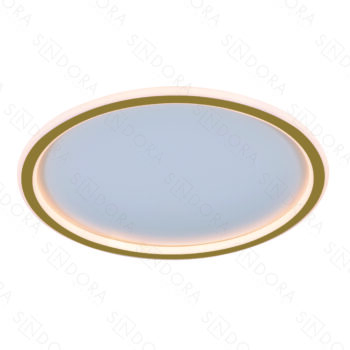 Plafon Metal Dourado e Silicone 40 cm - Sindora DCX03114