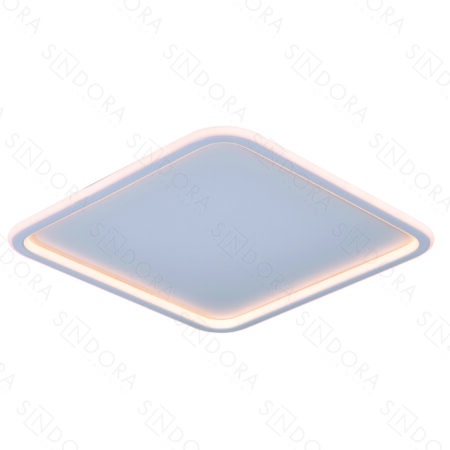 Plafon Metal Branco e Silicone 40 cm - Sindora DCX03116