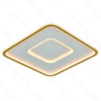 Plafon Metal Dourado e Silicone 40 cm - Sindora DCX03118