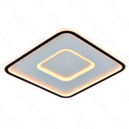 Plafon Metal Preto e Silicone 40cm – Sindora DCX03120