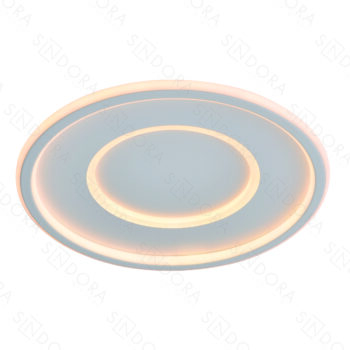Plafon Metal Branco e Silicone 40 cm - Sindora DCX03122