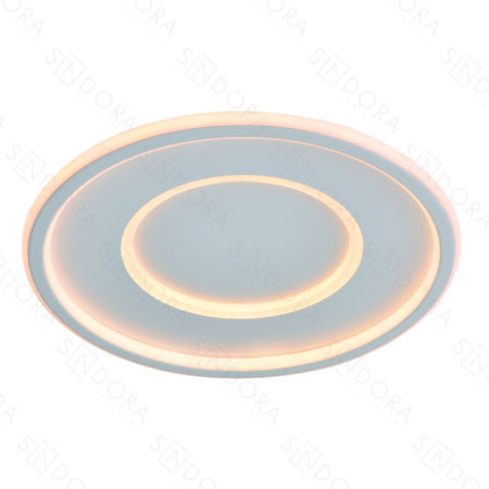 Plafon Metal Branco e Silicone 40 cm - Sindora DCX03122