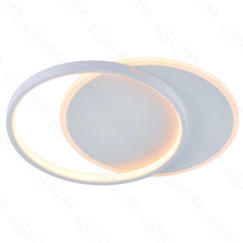 Plafon Metal Branco Acrílico e Silicone 50 cm - Sindora DCX03128