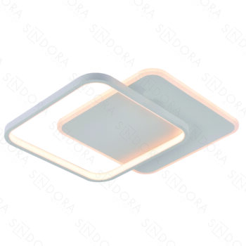 Plafon Metal Branco Acrílico e Silicone 40 cm - Sindora DCX03131