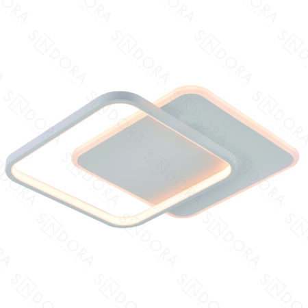 Plafon Metal Branco Acrílico e Silicone 40 cm - Sindora DCX03131