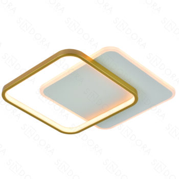 Plafon Metal Dourado Acrílico e Silicone 40 cm - Sindora DCX03132
