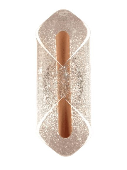 Arandela Metal Dourado e Acrílico 28×8×13CM – Sindora QB05136