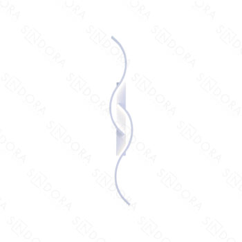 Arandela em Metal Branco com Silicone 74x11x5CM - Sindora QB05301