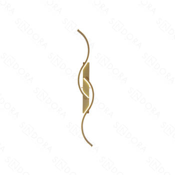 Arandela em Metal Dourado com Silicone 74x11x5CM - Sindora QB05303