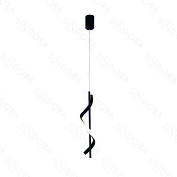 Pendente em Metal Branco com Silicone 40x12x12CM - Sindora QD05305
