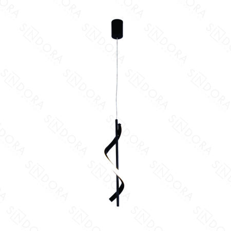 Pendente em Metal Branco com Silicone 40x12x12CM - Sindora QD05305