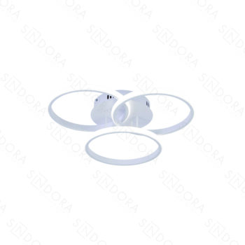 Plafon Metal Branco e Silicone 25×25×25 cm - Sindora QX05331