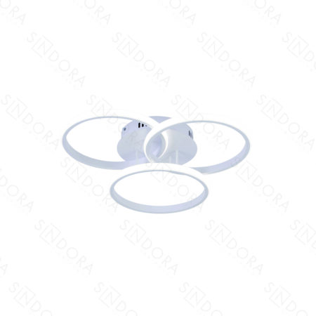 Plafon Metal Branco e Silicone 25×25×25 cm - Sindora QX05331