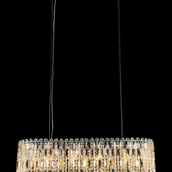 Pendente em Metal Dourado com Cristal 99x30x32CM - Sindora DCD00265