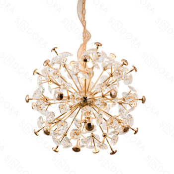 Pendente em Metal Dourado com Cristal 72CM - Sindora DCD06215