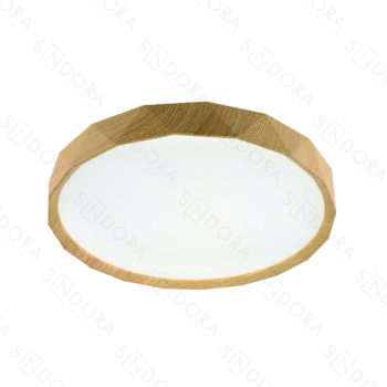 Plafon Metal Palha e Acrílico 39×39×7,5 cm - Sindora DCX02322