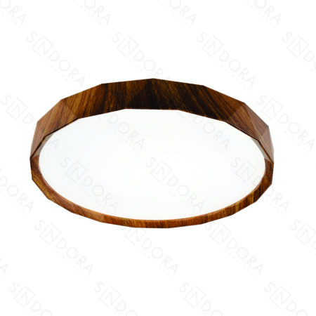 Plafon Metal Tabaco e Acrílico 39×39×7,5 cm - Sindora DCX02323