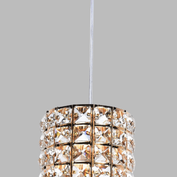 Pendente em Metal Dourado com Cristal 10×15×150CM - Sindora DCD00184