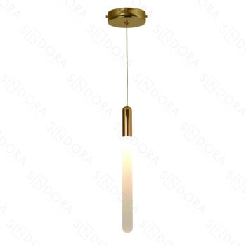 Pendente em Metal Dourado com Acrílico 3x32CM - Sindora DCD02164