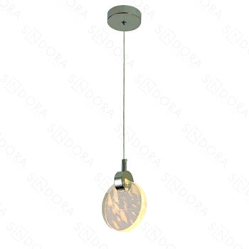 Pendente Cristal Nuvem em Metal Cromado 13CM- Sindora DCD02190