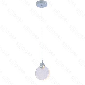 Pendente em Metal Cromado com Cristal 13CM - Sindora QD05113