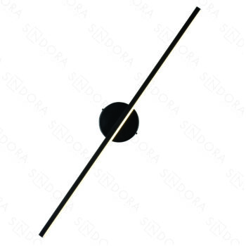 Arandela em Metal Preto com Acrílico 81×12 CM - SINDORA DCB015088