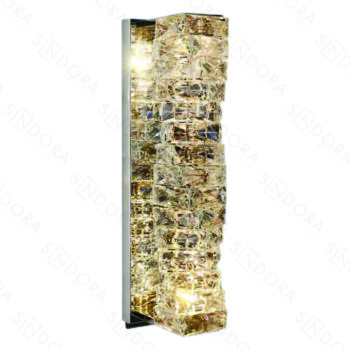 Arandela em Metal Cromado com Cristal 15×45CM - SINDORA DCB02817