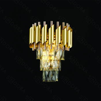 Arandela em Metal Dourado 25×31 CM - SINDORA DCB06513