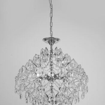 Pendente em Metal Cromado com Cristal 55CM - SINDORA DCD00420