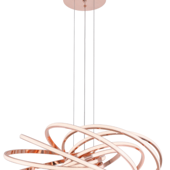 Pendente em Metal Rose com Silicone 66CM - SINDORA DCD01237