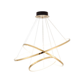 Pendente em Inox Champagne com Silicone 40×60×80CM - SINDORA DCD01254