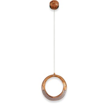 Pendente em Metal Rose com Acrílico 20CM - SINDORA DCD02123