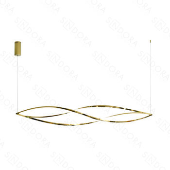 Pendente em Inox Dourado com Silicone 20×157CM - SINDORA DCD06222