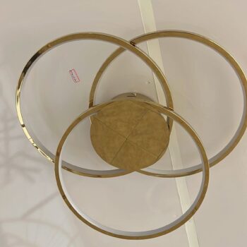 Plafon em Inox Dourado com Silicone 63CM - SINDORA DCX01270