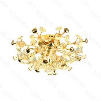 Plafon em Metal Dourado 72 CM × 35 CM - SINDORA DCX06218