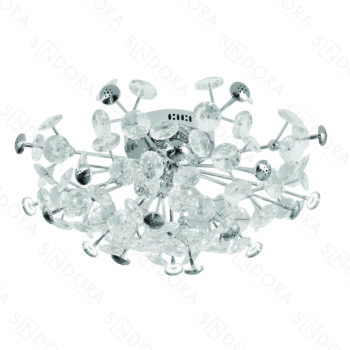 Plafon em Metal Cromado 62×30 CM - SINDORA DCX06233
