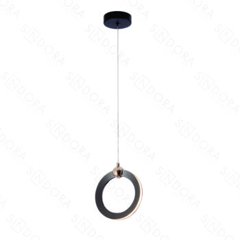 Pendente em Metal Preto com Silicone 17×2CM - SINDORA QD05138