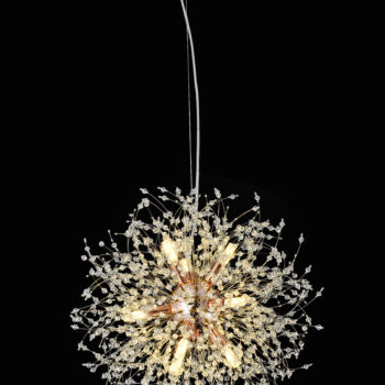 Pendente Metal Dourado com Cristal 60CM - SINDORA DCD00759