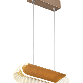 Pendente em Metal Dourado com Acrílico 25×8,5×150CM - SINDORA DCD01167