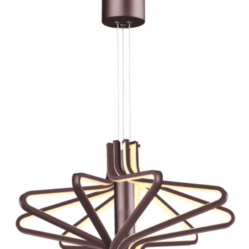 Pendente Metal Marrom Com Acrílico 61CM - SINDORA DCD01172