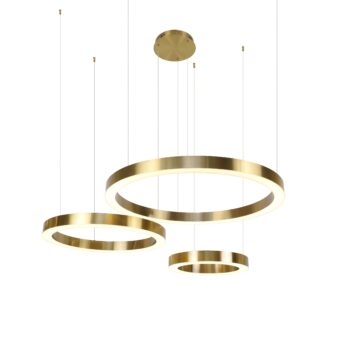 Pendente Inox Bronze e Acrílico 40×60×80CM - SINDORA DCD01231