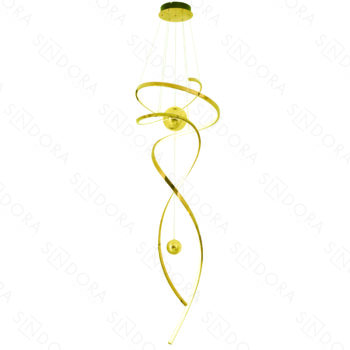 Pendente Inox Champagne e Silicone 75×180CM - SINDORA DCD01278