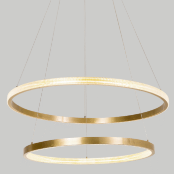 Pendente Inox Dourado e Acrílico 40×60CM - SINDORA DCD01606