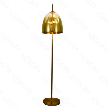Coluna Metal Dourado com Vidro Dourado 33×155CM - SINDORA DCD04106