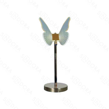 Abajur Metal Dourado com Acrílico 18×18×47CM - SINDORA QT05107