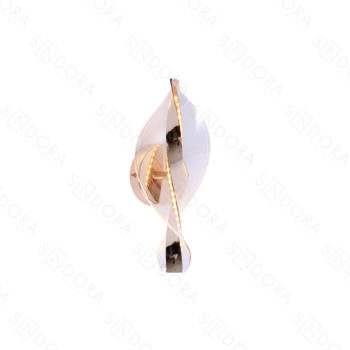 Arandela Metal Dourado com Acrílico 30×12CM - SINDORA QB05142