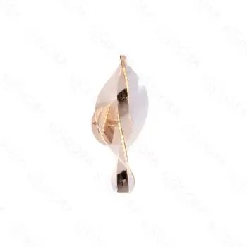 Arandela Metal Dourado com Acrílico 30×12CM - SINDORA QB05142