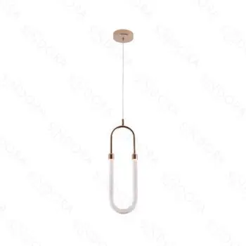 Pendente Metal Dourado com Cristal 12×40CM - SINDORA QD05133