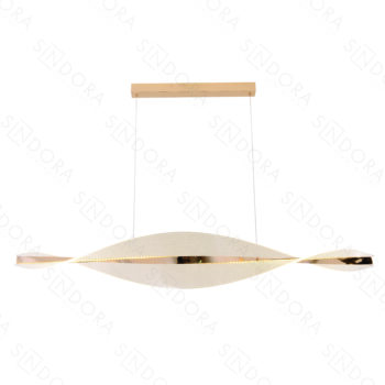 Pendente em Metal Dourado com Acrílico 120×19CM - SINDORA QD05204