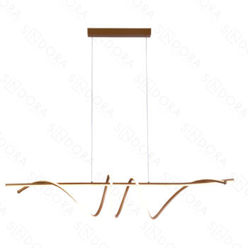 Pendente Metal Dourado E Silicone 120×20CM - SINDORA QD05374